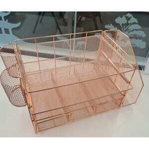 New Paper Letter Tray Organizer with File Holder, 4-Tier Desk Accessories